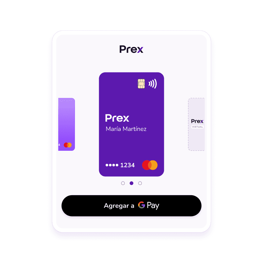 ¿Cómo agregar mi Prex a Google Pay?